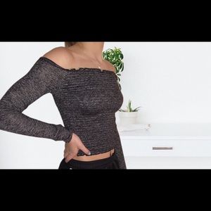 off the shoulder long sleeve